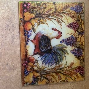 Chicken rooster cutting board